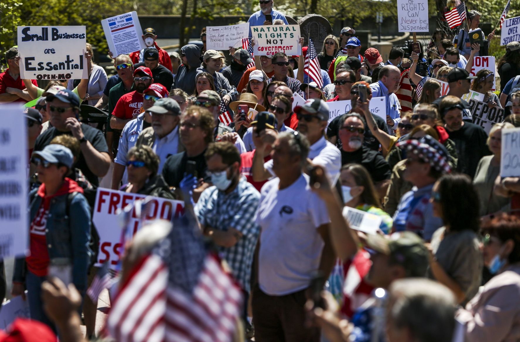 Citizens protest stay-home order